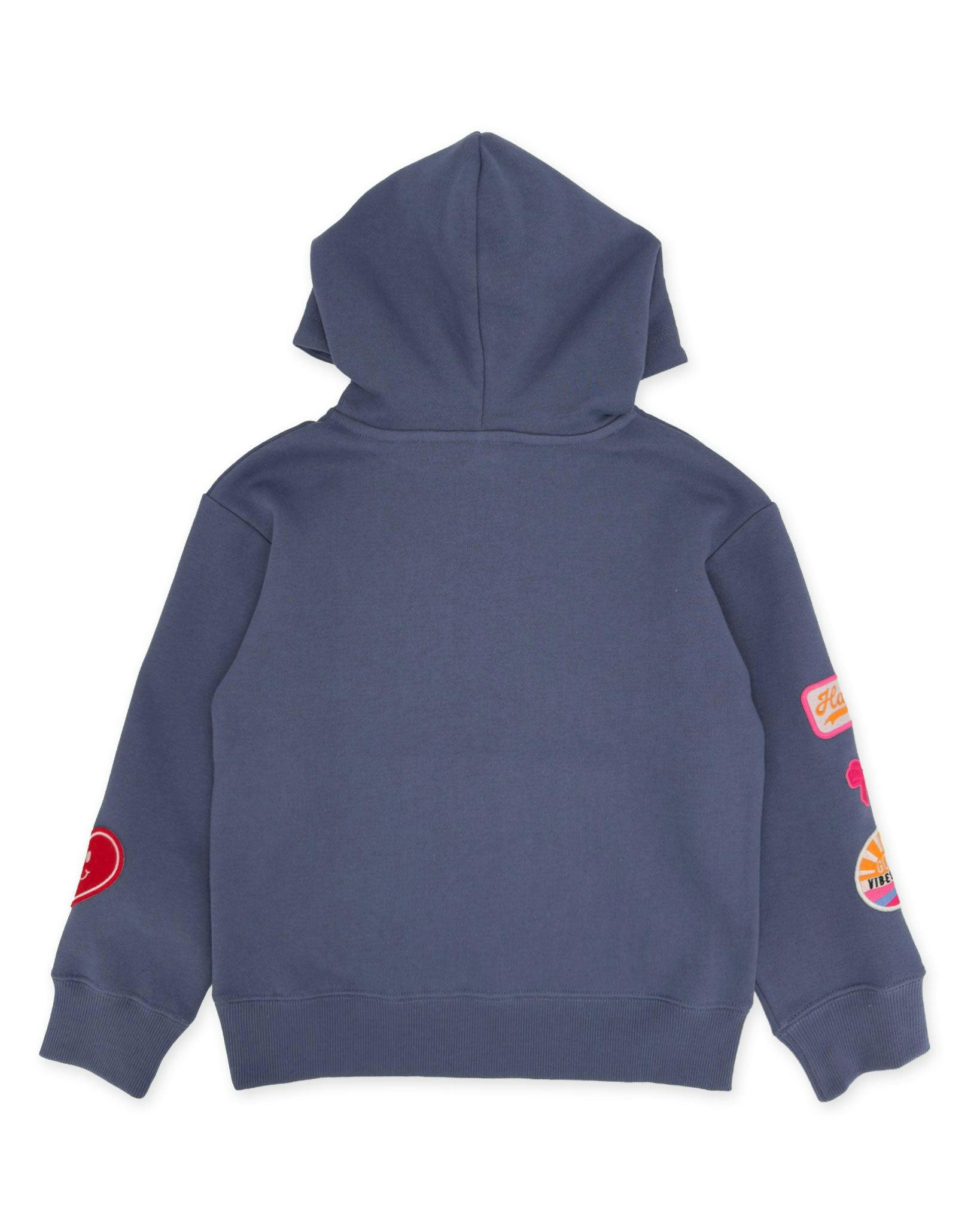 Hadley Patch Hoody - Crown Blue Fleece