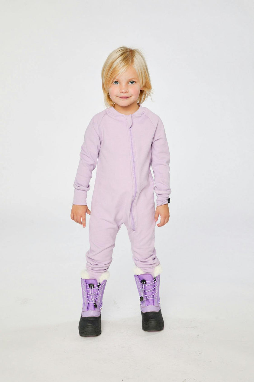 One Piece Thermal Underwear Lavender