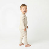 Sandstone Gingham Bamboo Toddler Pajama Set