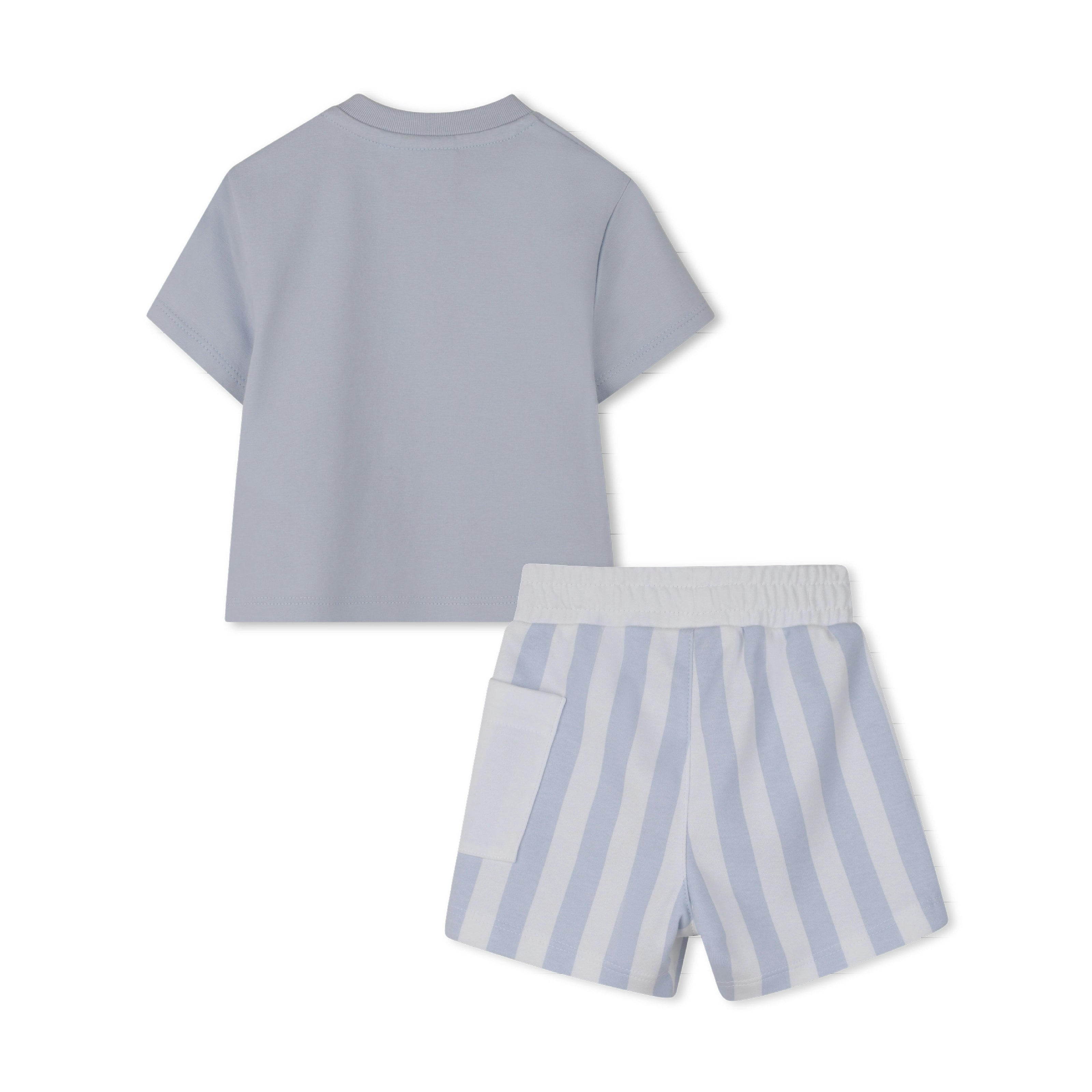 Light Blue Striped Baby Set