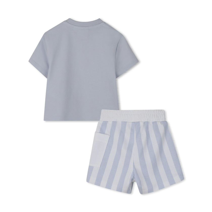 Light Blue Striped Baby Set