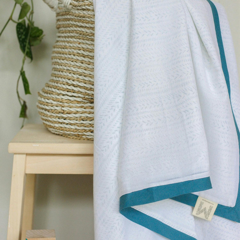 Block-Printed Cotton Dohar