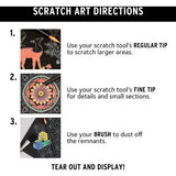 Brea Reese: Scratch Art Paper Pad - Mystical - 12 Designs