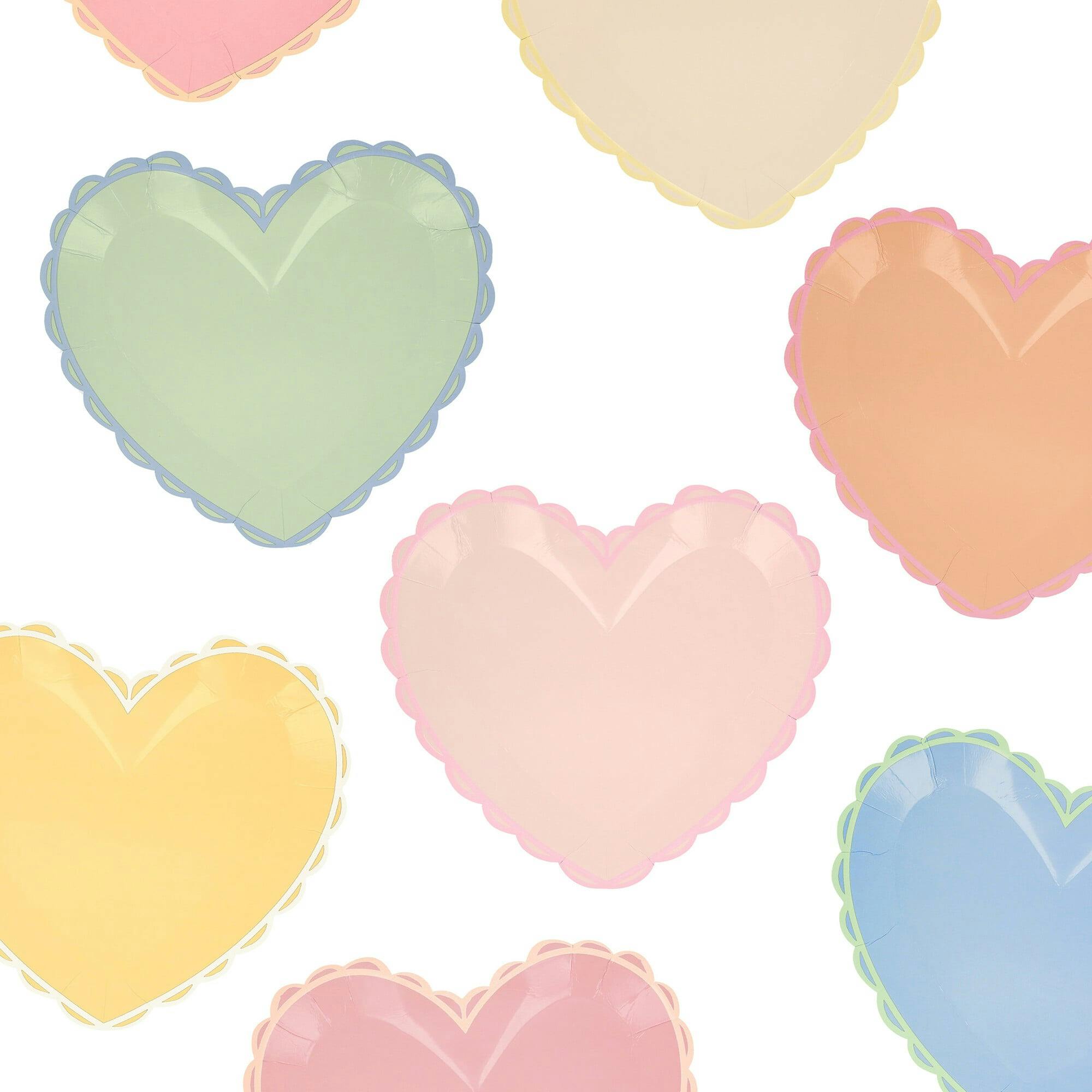 Pastel Heart Small Plates