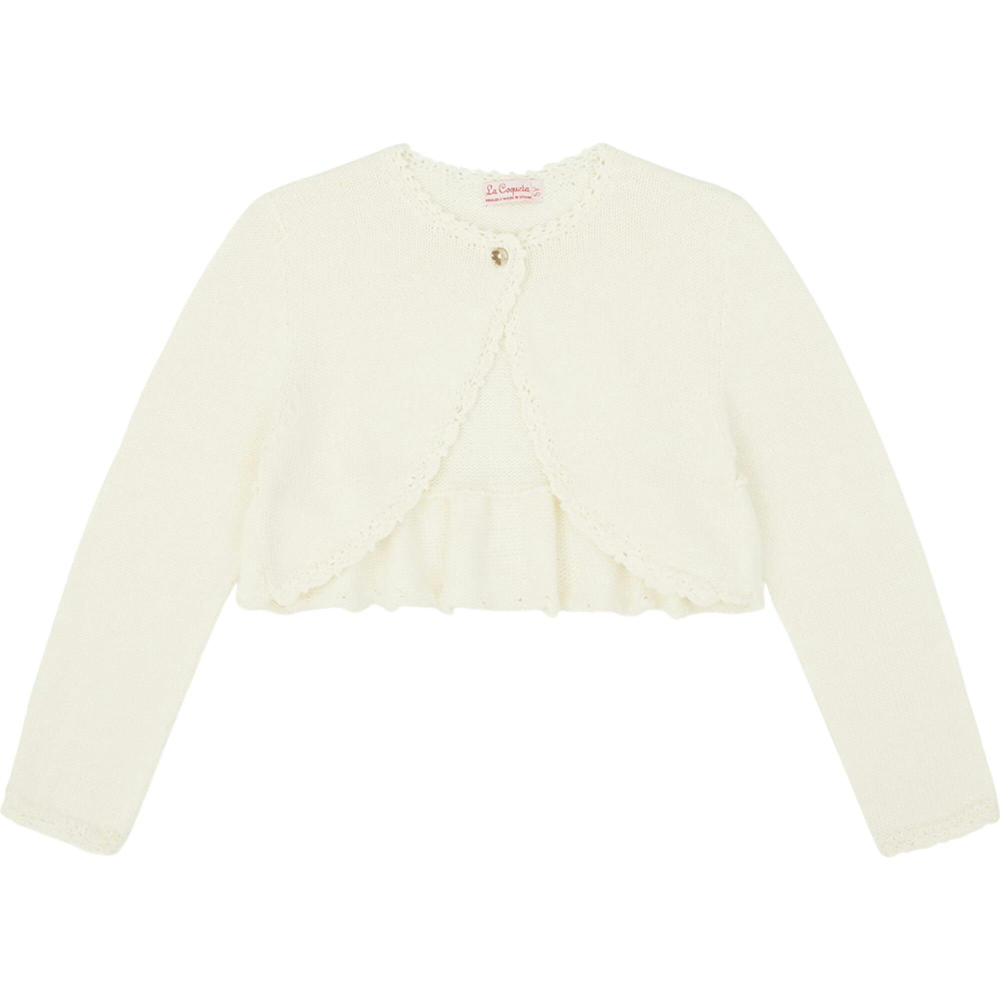Ivory Linda Ceremony Girl Cardigan