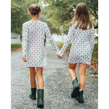 The Organic Rib Long Sleeve Dress [Fa La La]