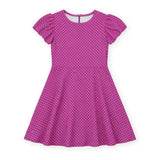Polka Dot Dress W/Bubble Sleeves