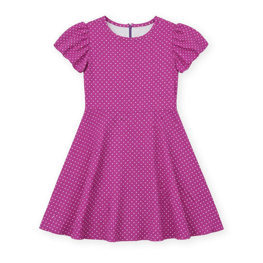 Polka Dot Dress W/Bubble Sleeves