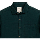 Men's Organic Long Sleeve Flannel Button Down Shirt, Green