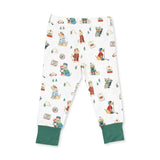 Winter Sports Dogs Green - Long Sleeve Loungewear Set