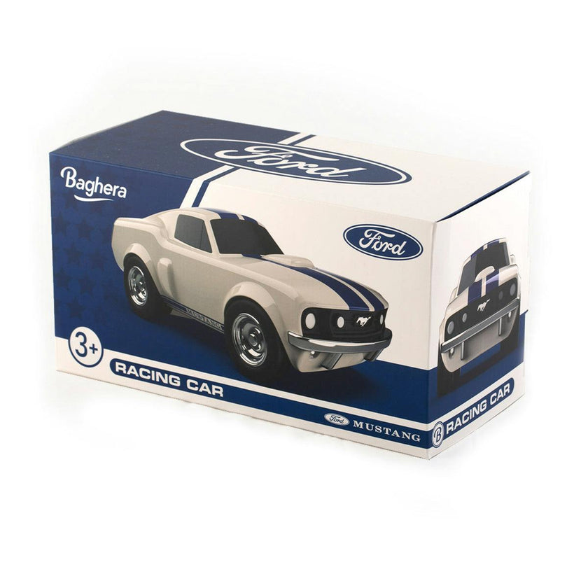 Car RACING CAR FORD Mustang Ivory White