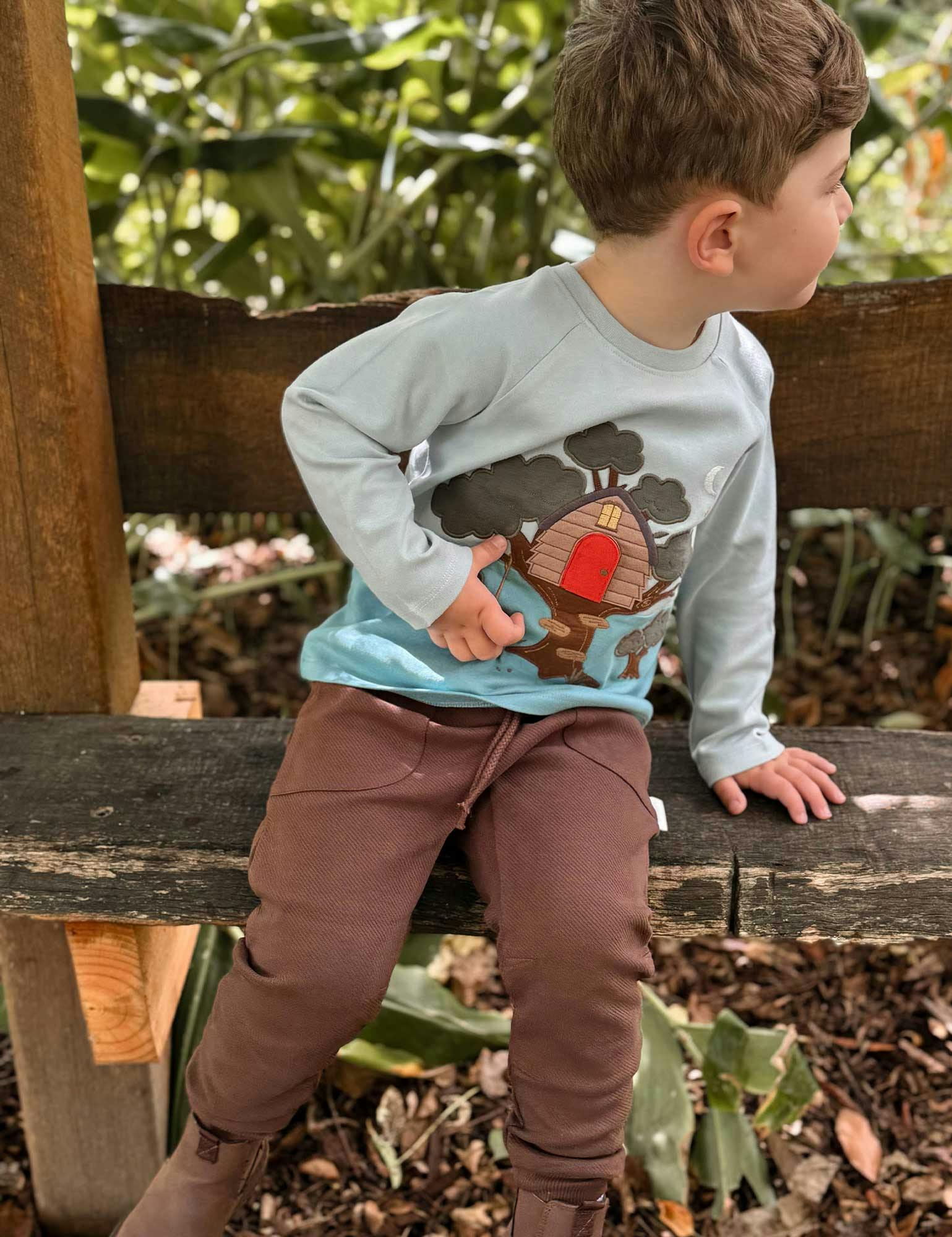 Slouchy Track Pant CHOCOLATE