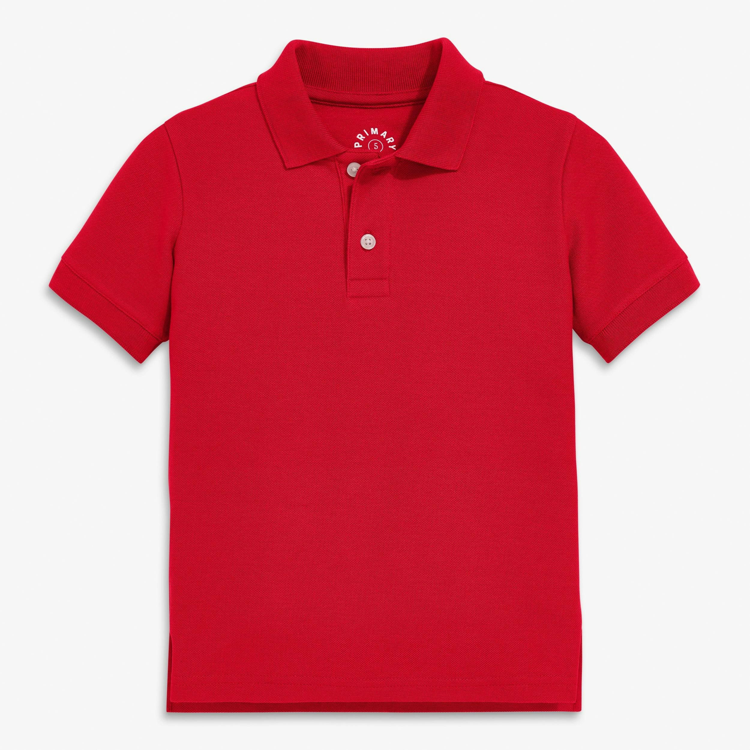 Kids short sleeve pique polo
