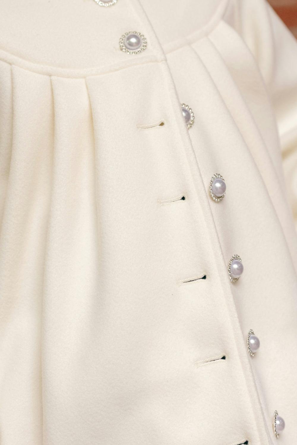 Mini Della Coat in Cream