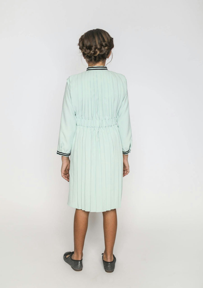 Vivienne dress (velvet sky blue)