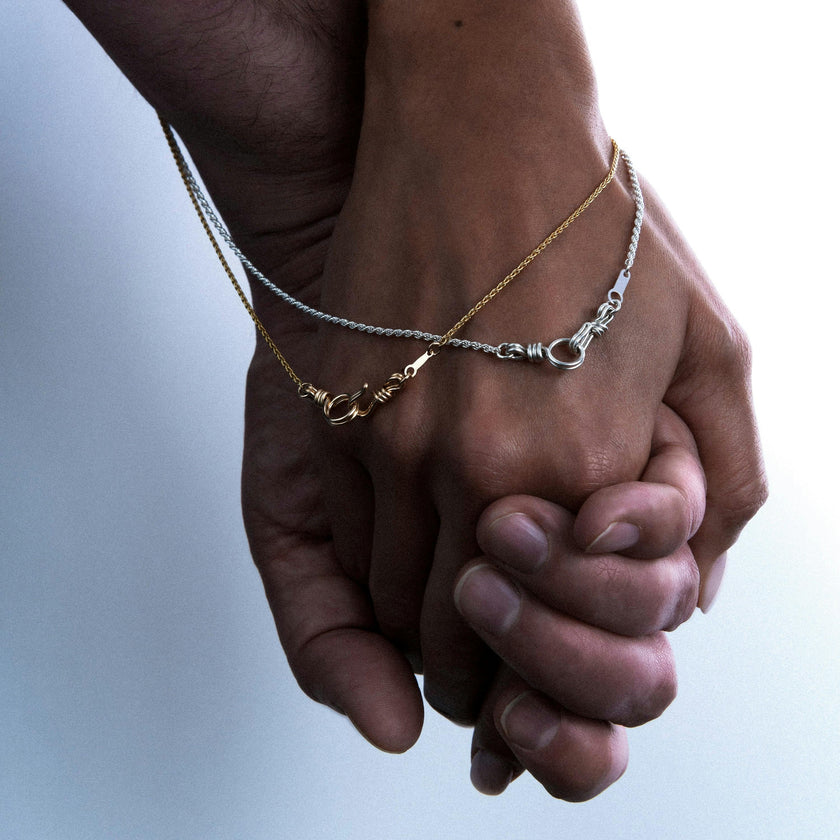 Rope Chain Necklace, 925 Sterling Silver