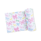 Sweet Bows - Swaddle Blanket