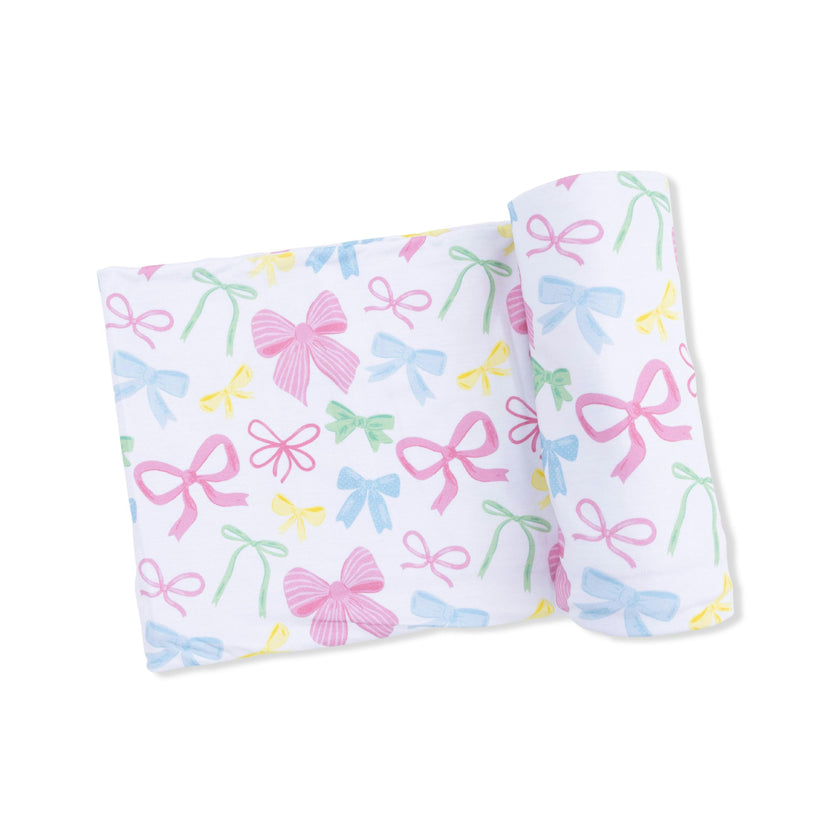 Sweet Bows - Swaddle Blanket
