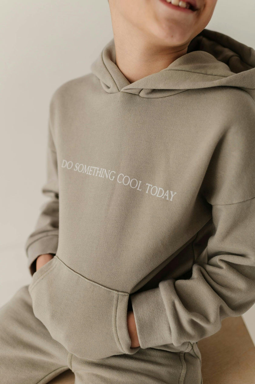 Boys Fleece Hoodie in Do Something Cool Today