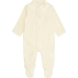 Velour Angel Wing™ Sleepsuit - Gold & Cream