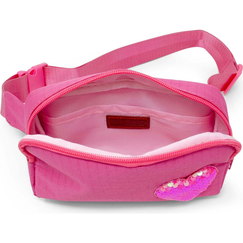 Sequin Heart Belt Bag