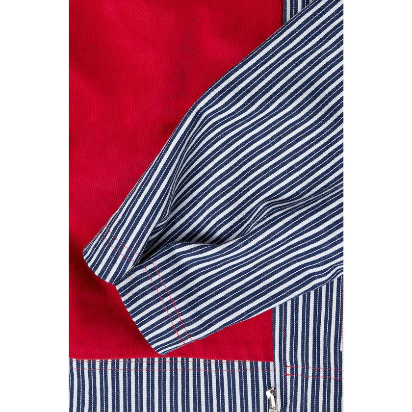 women's denim jacket - wave stripes