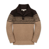 Organic Mock Neck Waffle Sweater