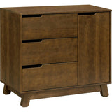 Hudson 3-Drawer Changer Dresser with Removable Changing Tray in Natural Walnut
