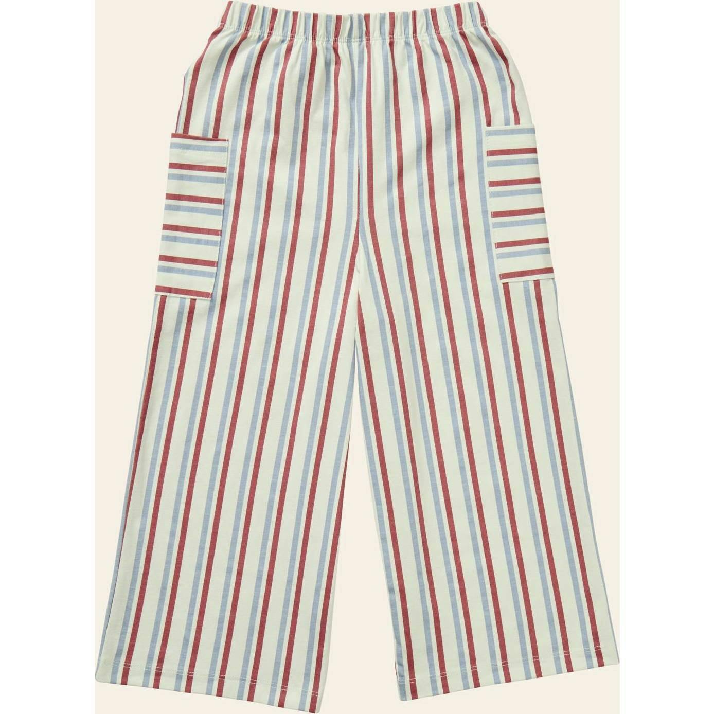 Stripe Mix Pocket Pants
