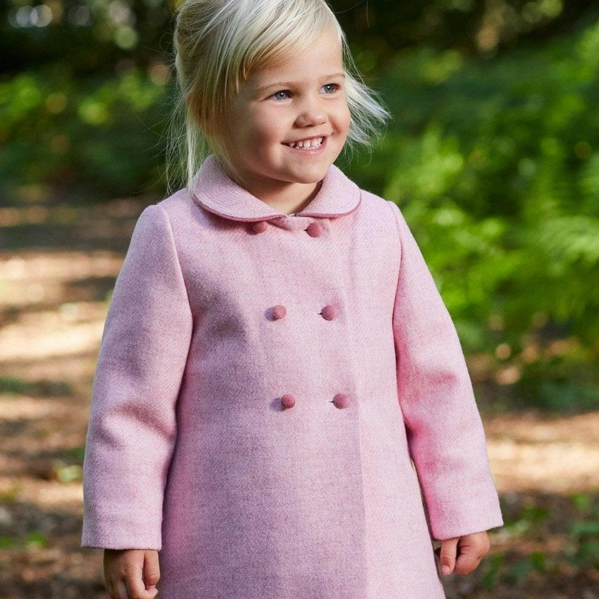 Baby Classic Coat in Pale Pink