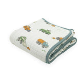 Original Cotton Muslin Quilt - Work Trucks