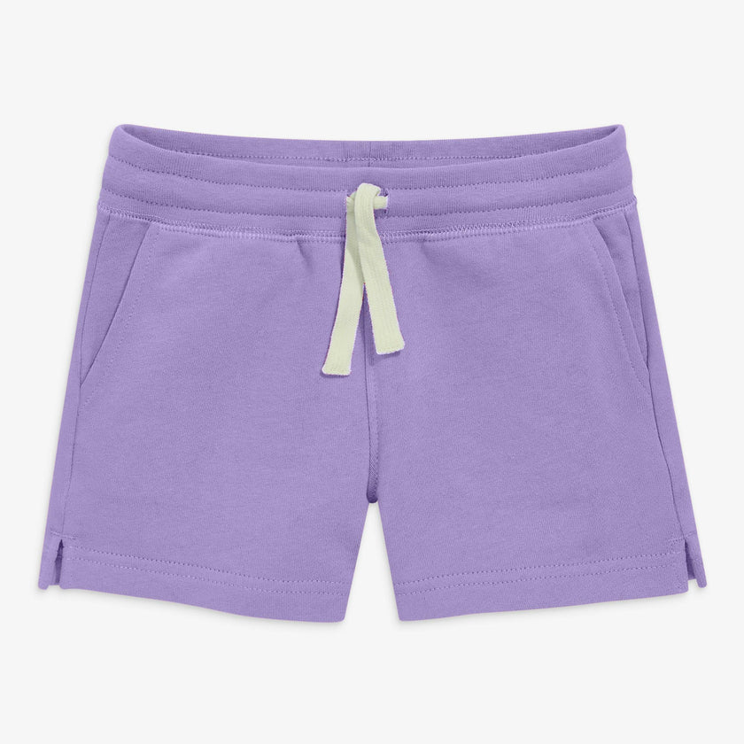Kids track short in seasonal colors