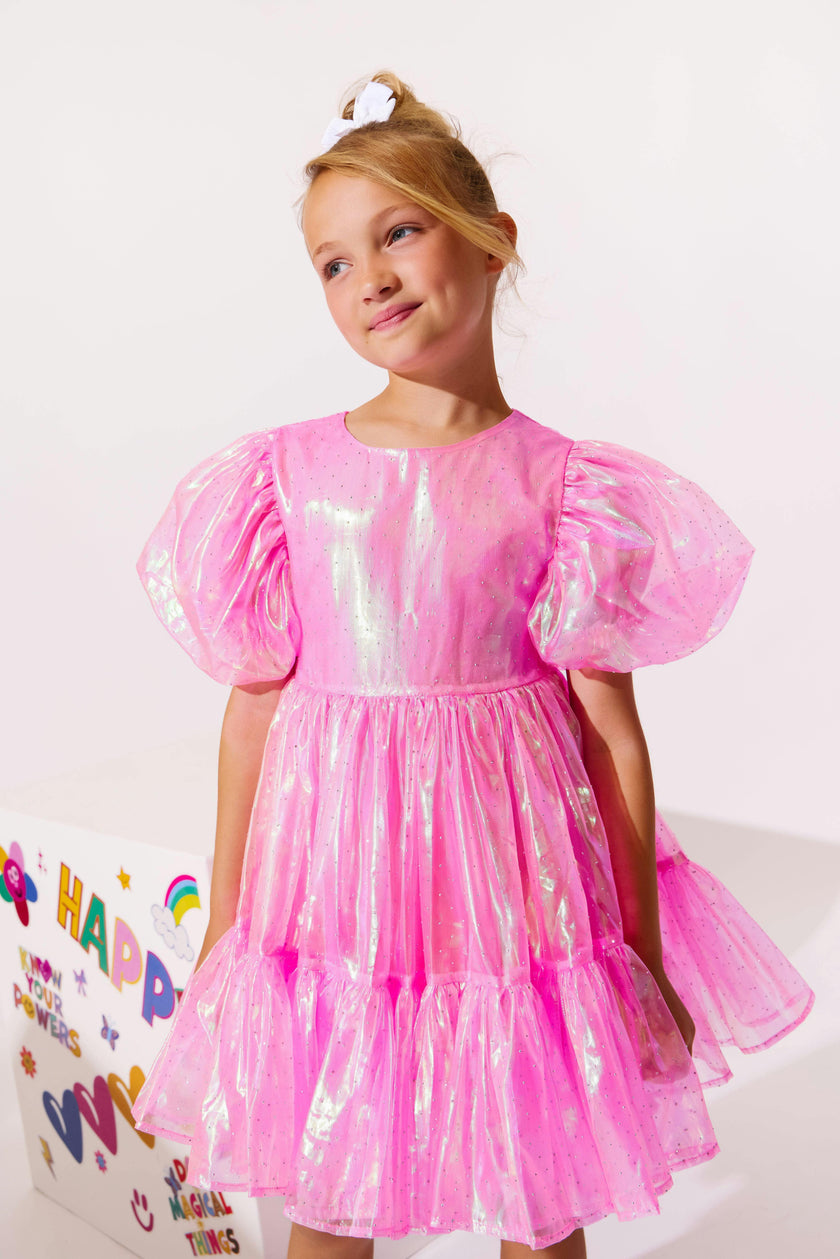 Crystal Pink Hologram Dress