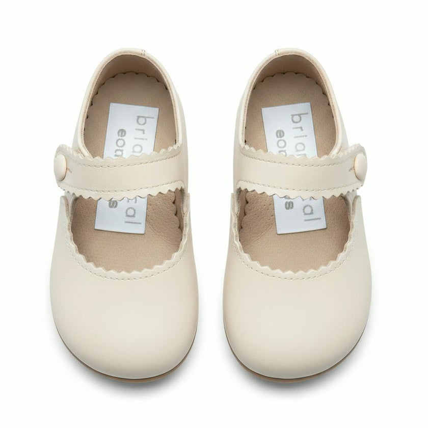 Emma Pre-Walker Baby Shoes - Ivory