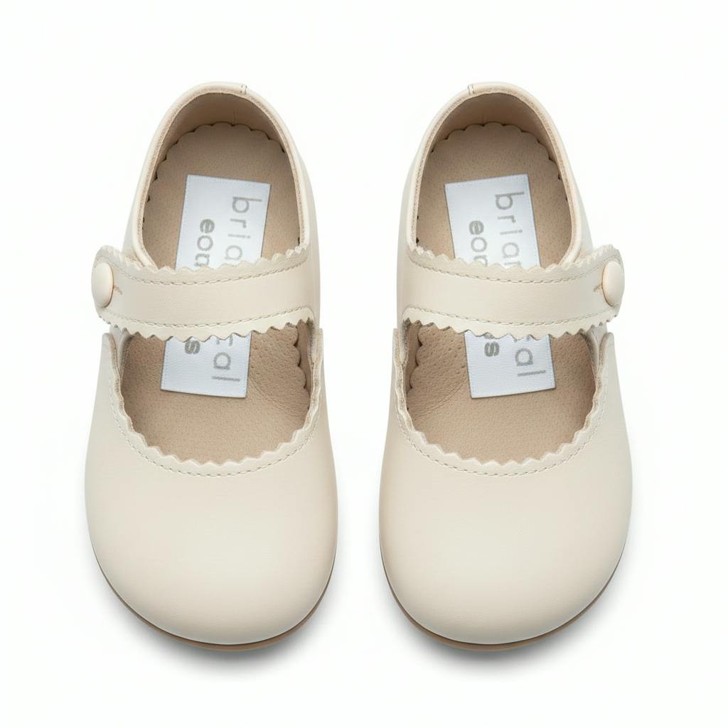 Emma Pre-Walker Baby Shoes - Ivory