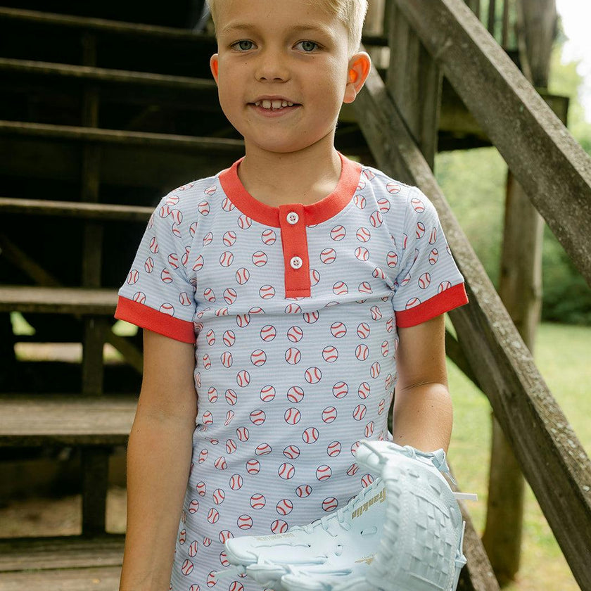 Frankie PJ Set - Home Run Print
