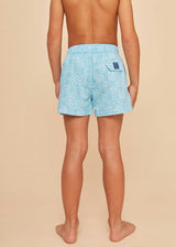 Sky Blue Bandana Boys' Swim Shorts