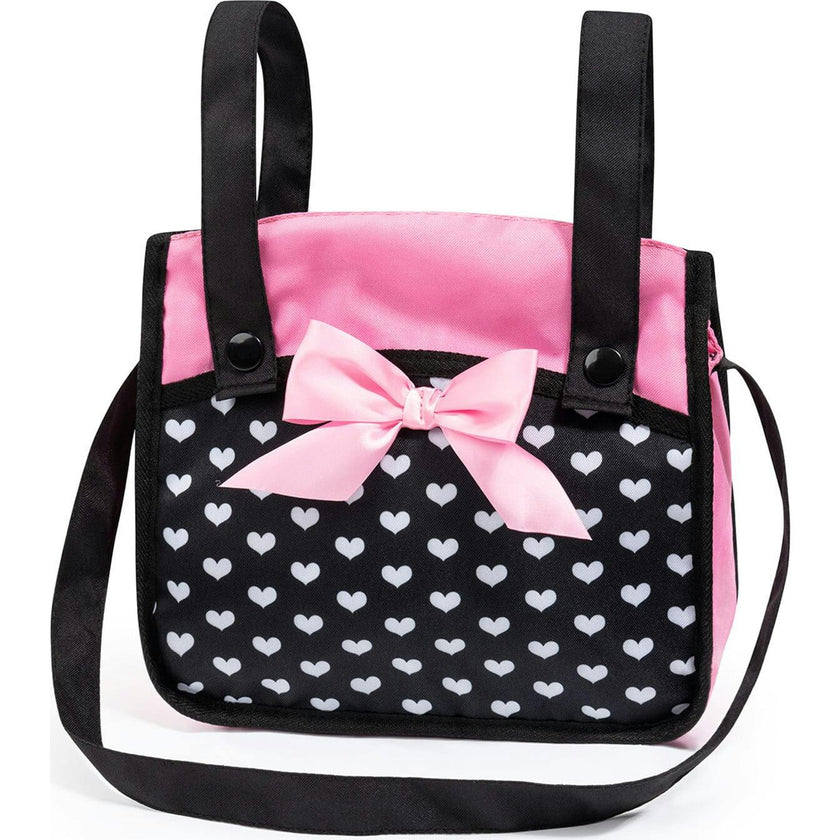 Bayer Design Dolls: Pram Xeo - Hearts Black & Pink