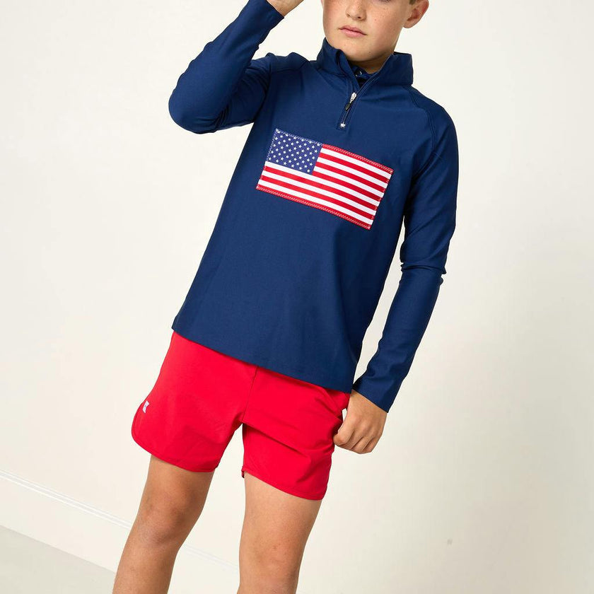 old glory half-zip