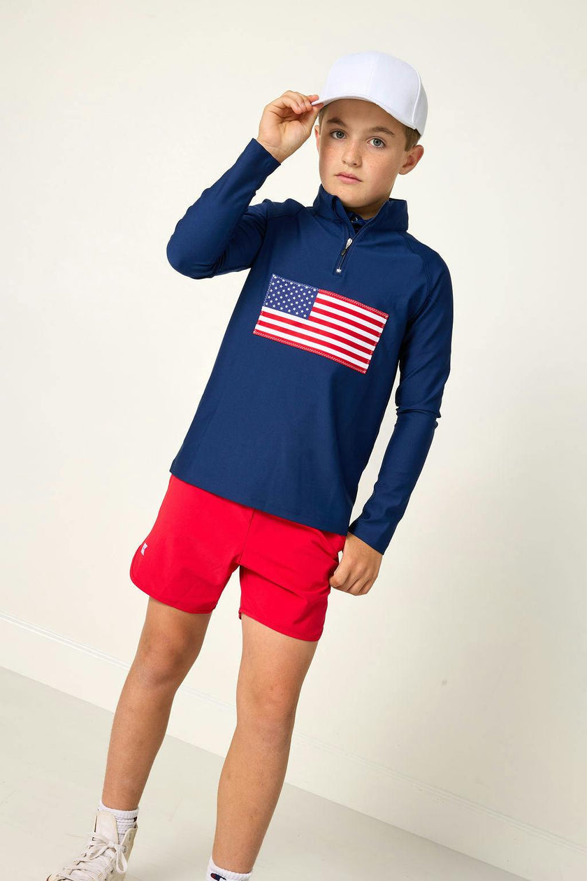 old glory half-zip