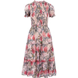 Cordelia Dress in Pink Bloom