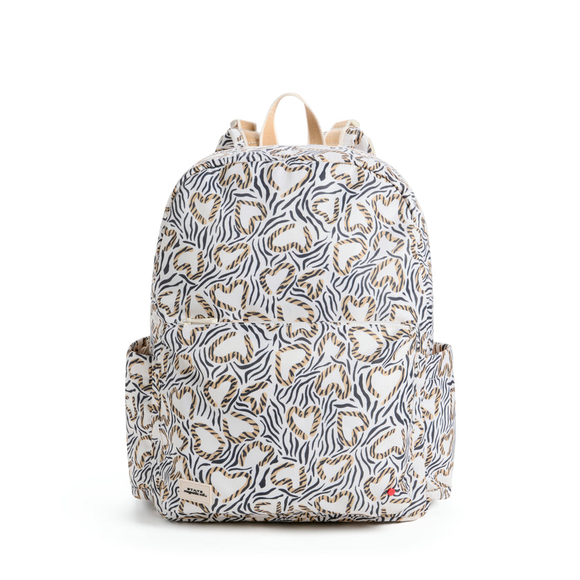 STATE x Magnetic Me Lorimer Diaper Bag, Leopard Hearts