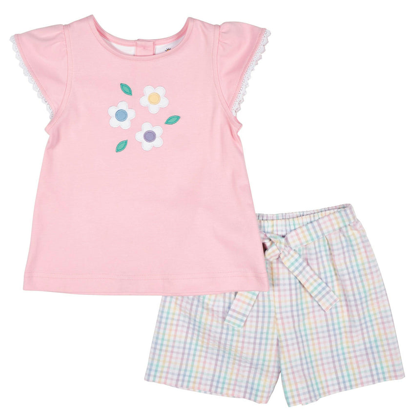 Knit Top With Flowers