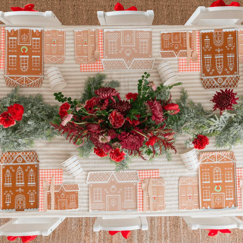 Baking Spirits Bright Tall Gingerbread House Guest Napkins