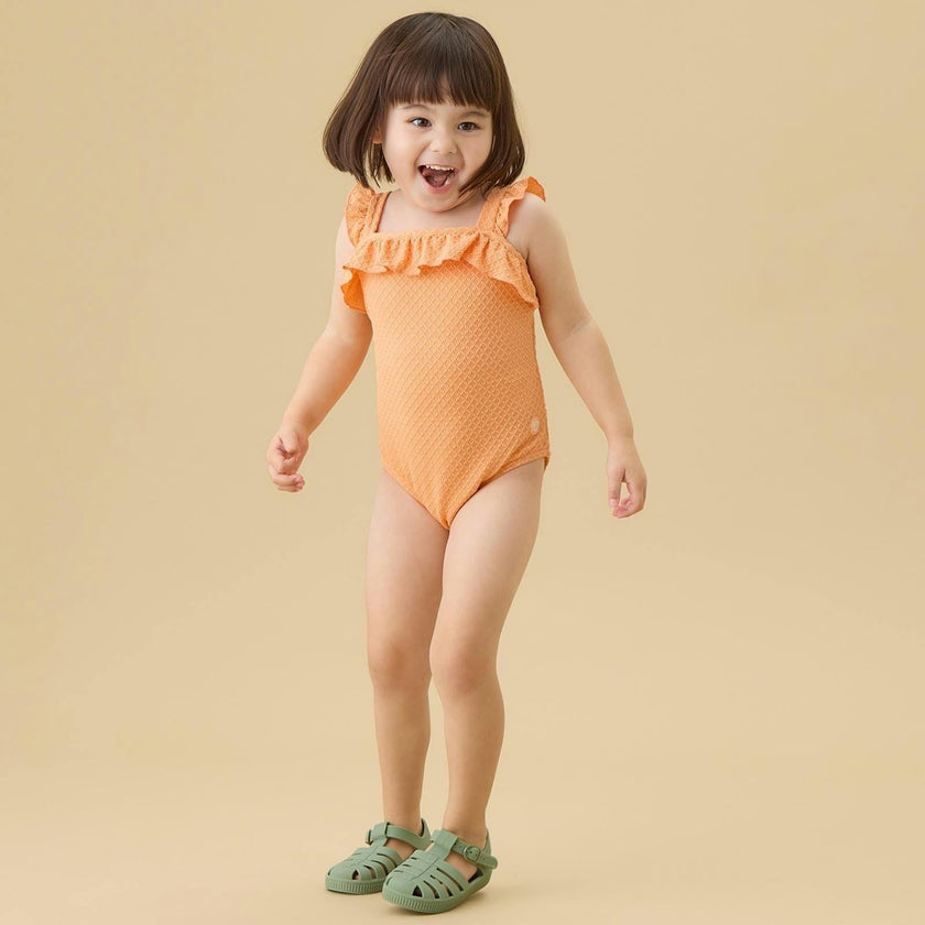 Coral Tide Frilled Swimsuit