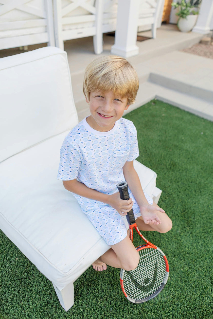 Charles Boys' Short Set - Tennis Match Blue