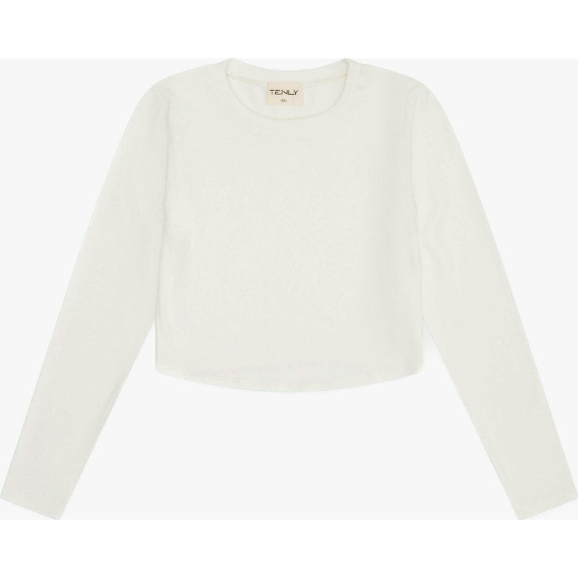 Tenly Rayon Rib Curved Hem L/S Top