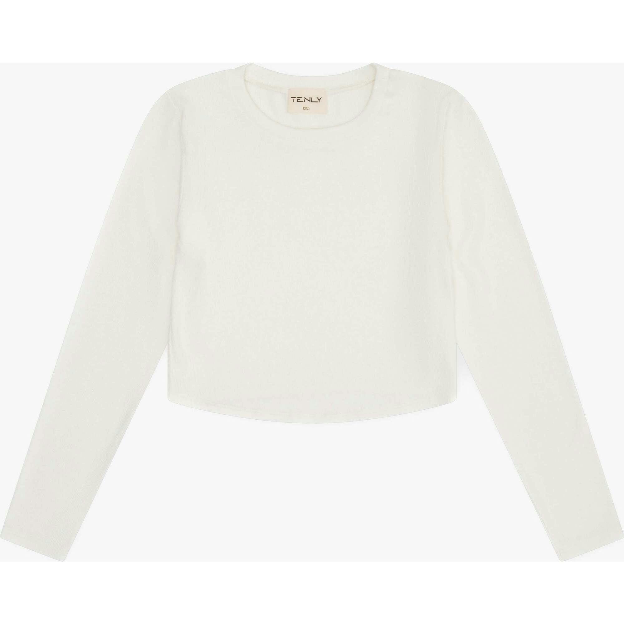 Tenly Rayon Rib Curved Hem L/S Top
