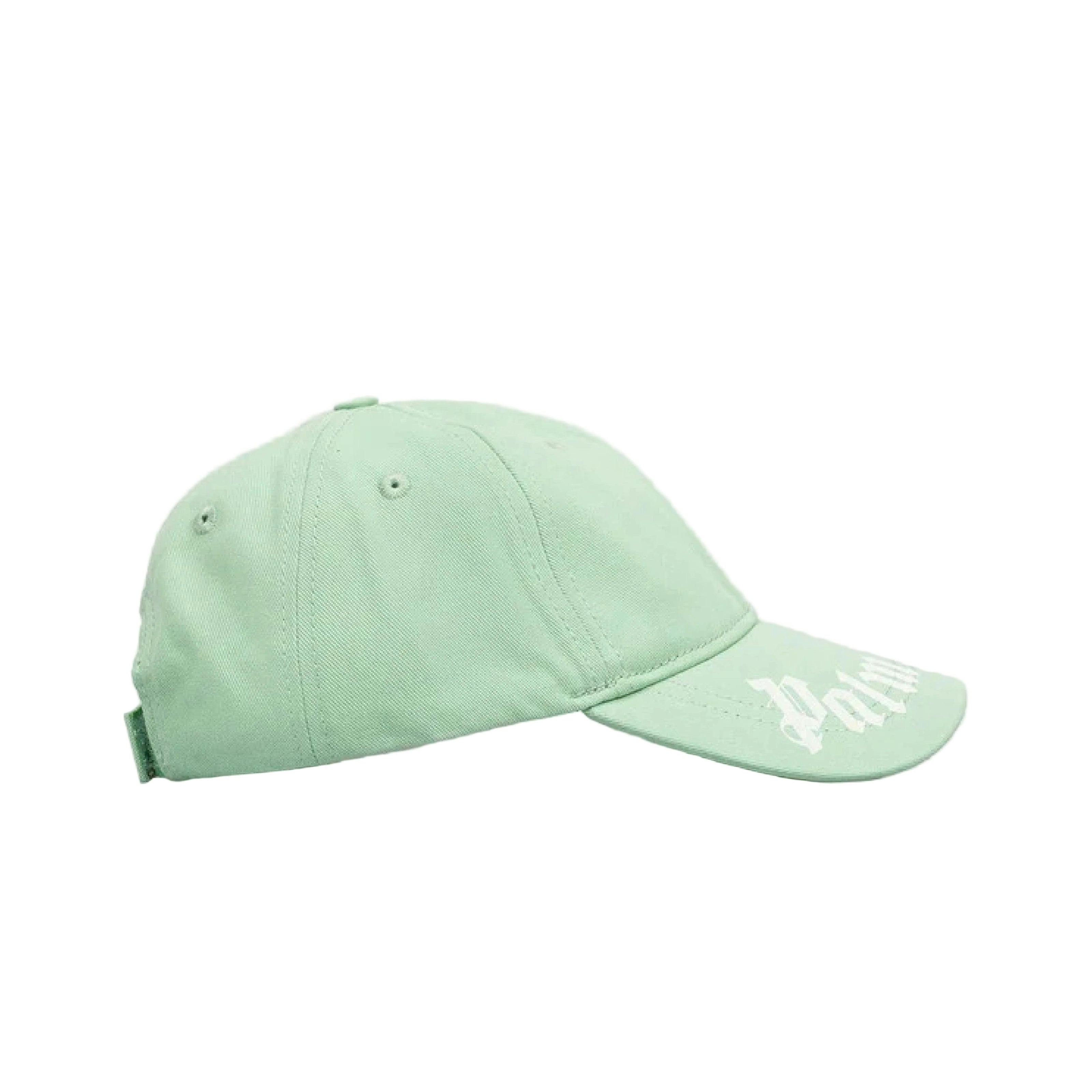 Green Brushed Logo Baseball Cap