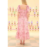 Juliana Dress in Rose Trance
